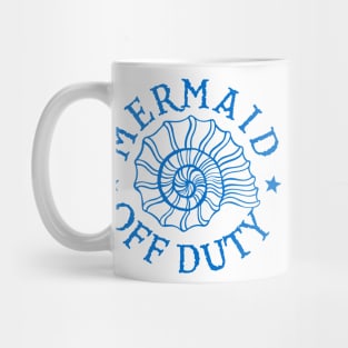 Mermaid Off Duty - blue Mug